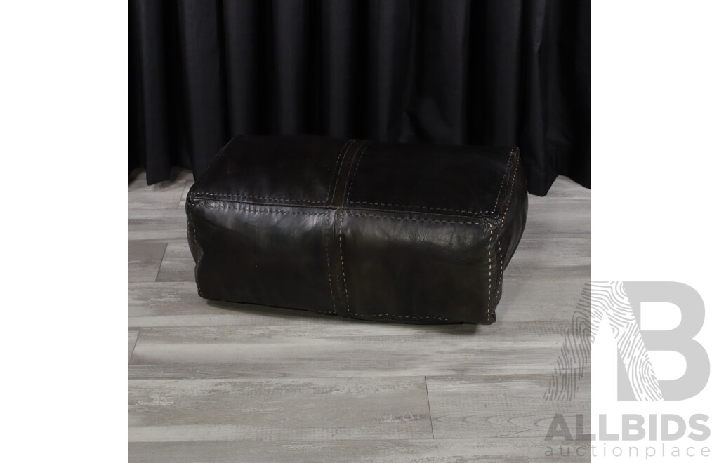 Modern Leather Ottoman