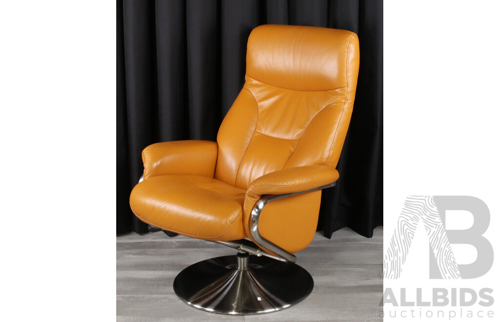 Modern Leather Recliner by Furniture Solutions