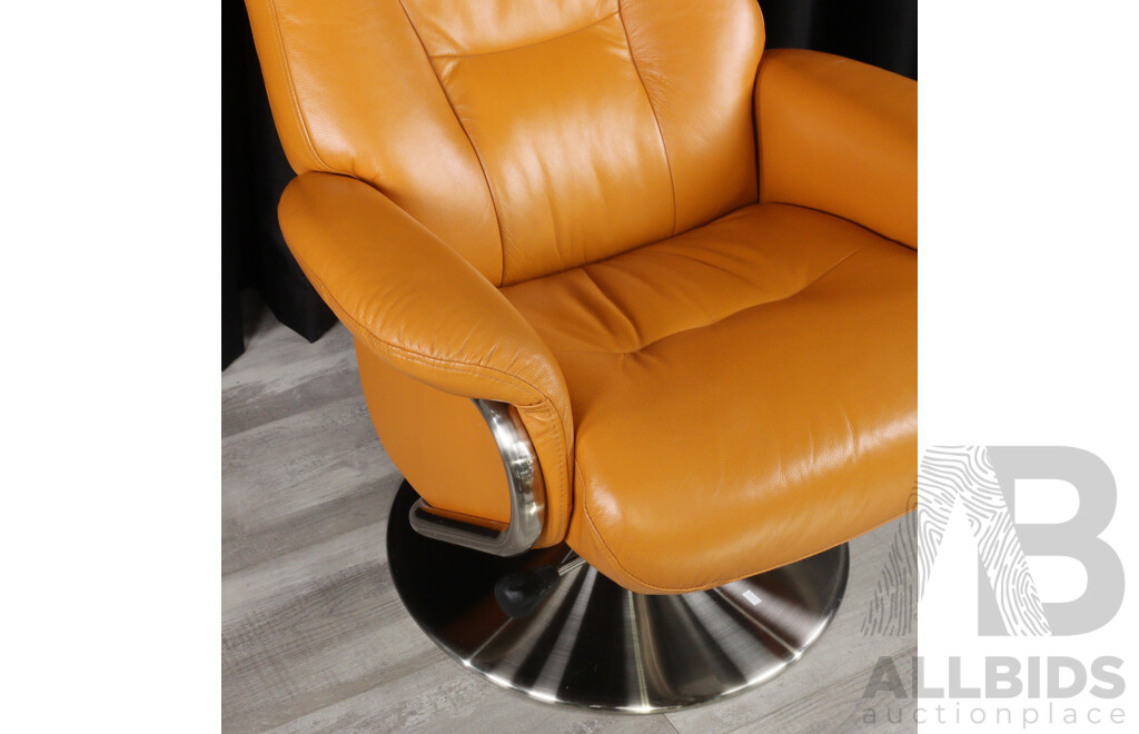 Modern Leather Recliner by Furniture Solutions