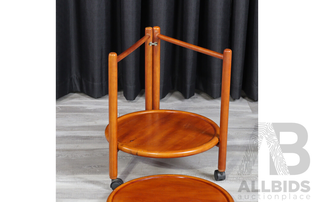 Small Round Two Tier Side Table