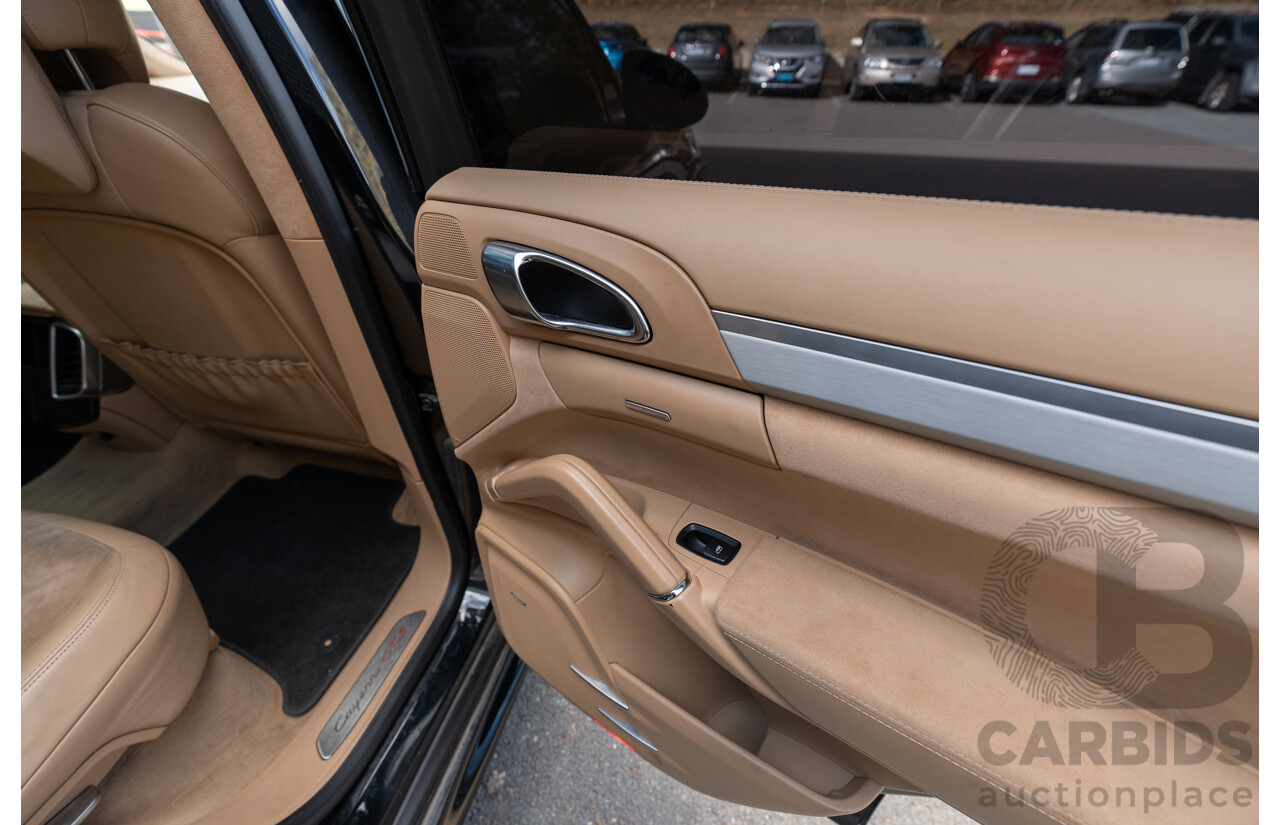 8/2013 Porsche Cayenne GTS 92A Series 2 (AWD) MY14 4d Wagon Jet Black V8 4.8L