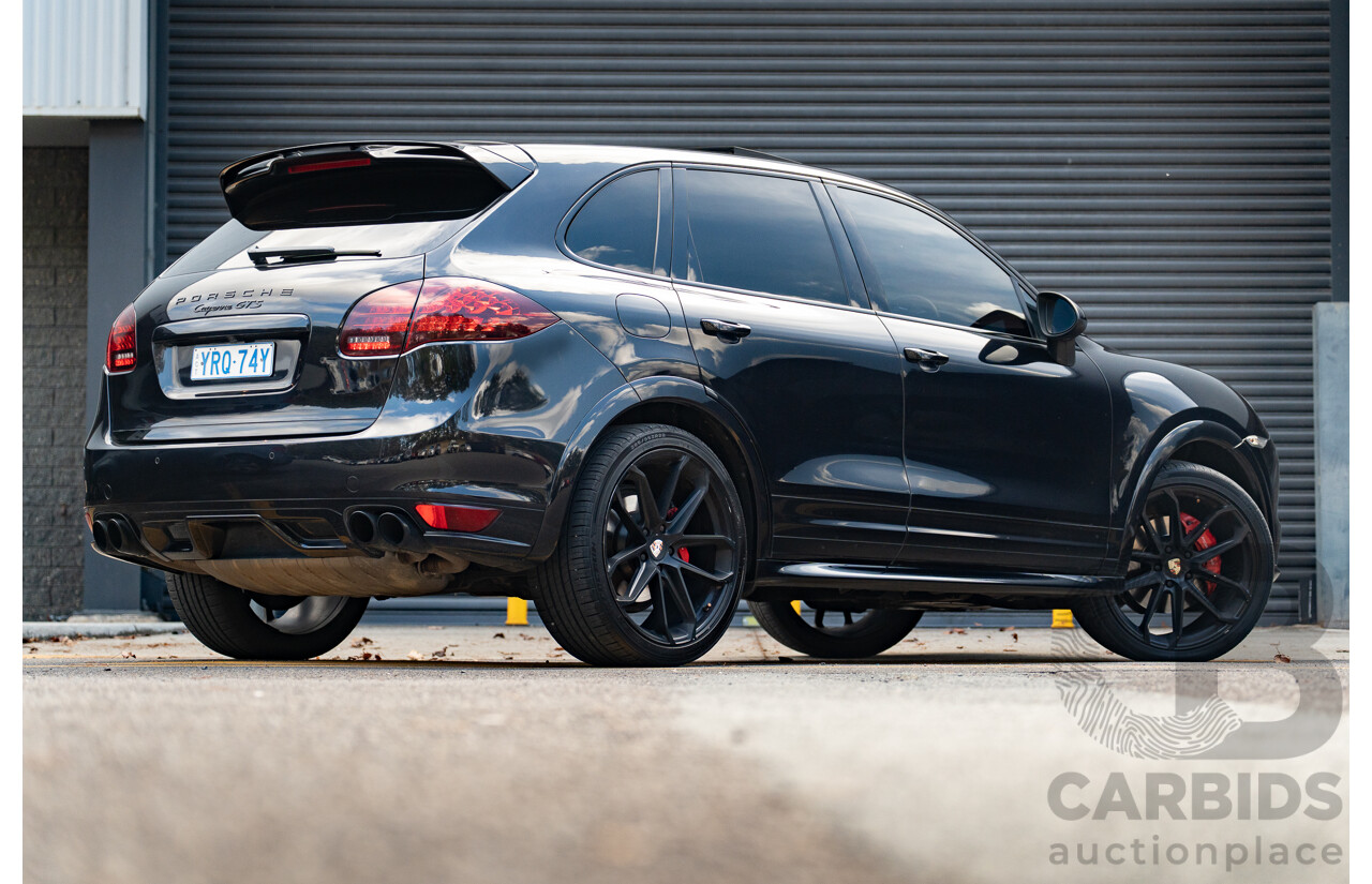 8/2013 Porsche Cayenne GTS 92A Series 2 (AWD) MY14 4d Wagon Jet Black V8 4.8L