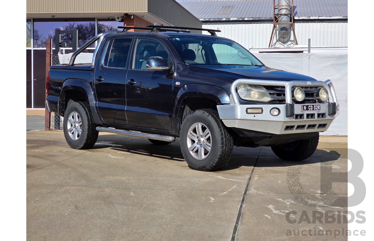 11/2012 Volkswagen Amarok Tdi420 Highline (4x4) 2H MY12.5 Dual Cab Utility Blue Turbo Diesel 2.0L