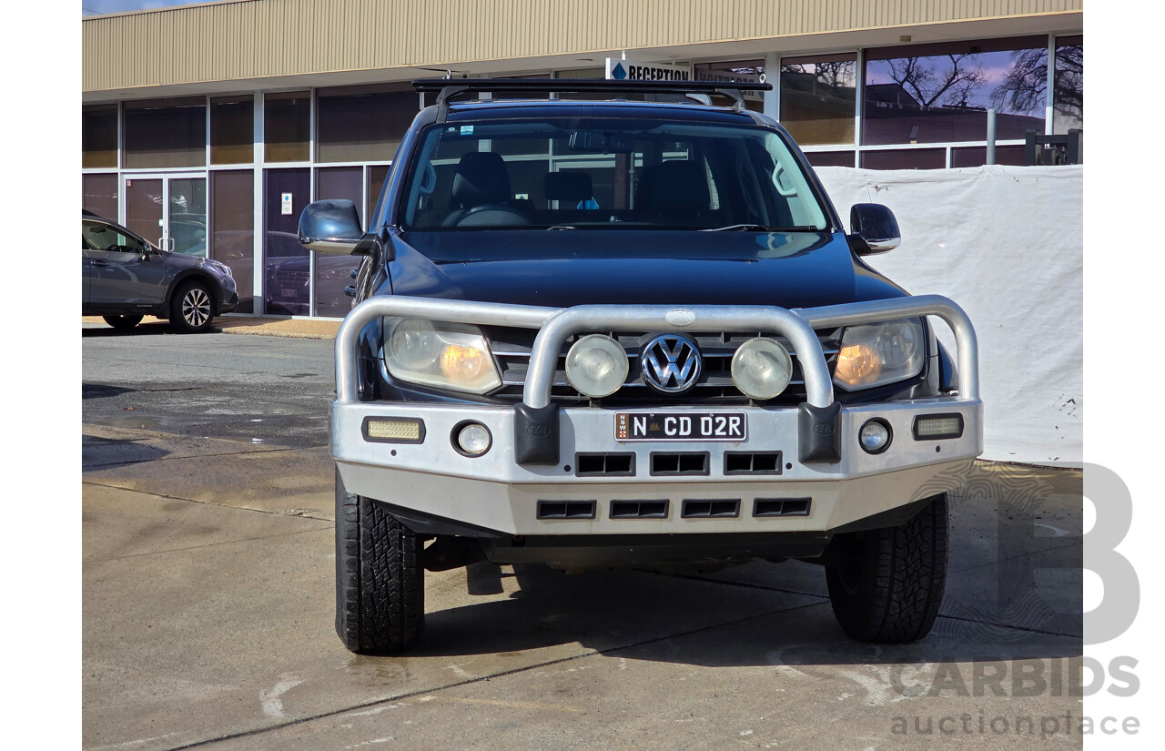 11/2012 Volkswagen Amarok Tdi420 Highline (4x4) 2H MY12.5 Dual Cab Utility Blue Turbo Diesel 2.0L