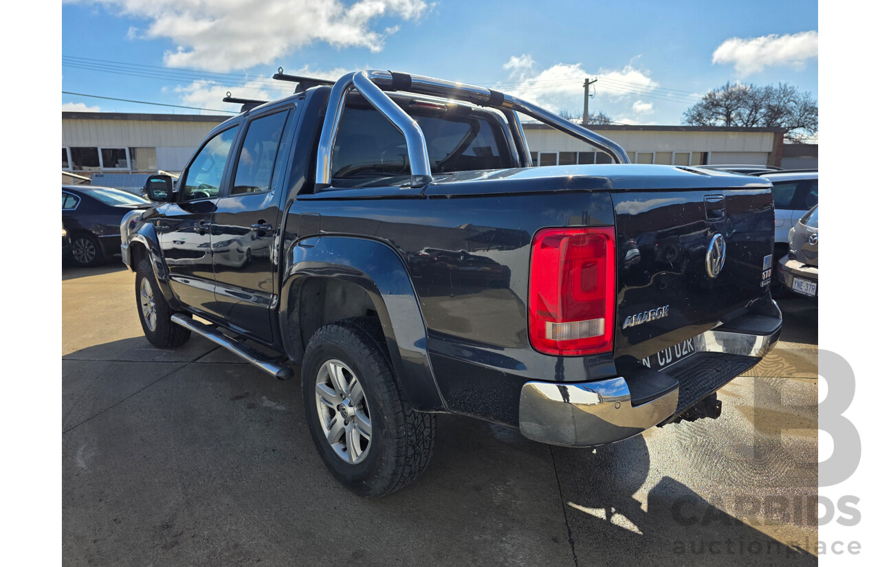 11/2012 Volkswagen Amarok Tdi420 Highline (4x4) 2H MY12.5 Dual Cab Utility Blue Turbo Diesel 2.0L