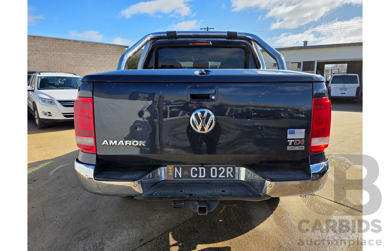 11/2012 Volkswagen Amarok Tdi420 Highline (4x4) 2H MY12.5 Dual Cab Utility Blue Turbo Diesel 2.0L
