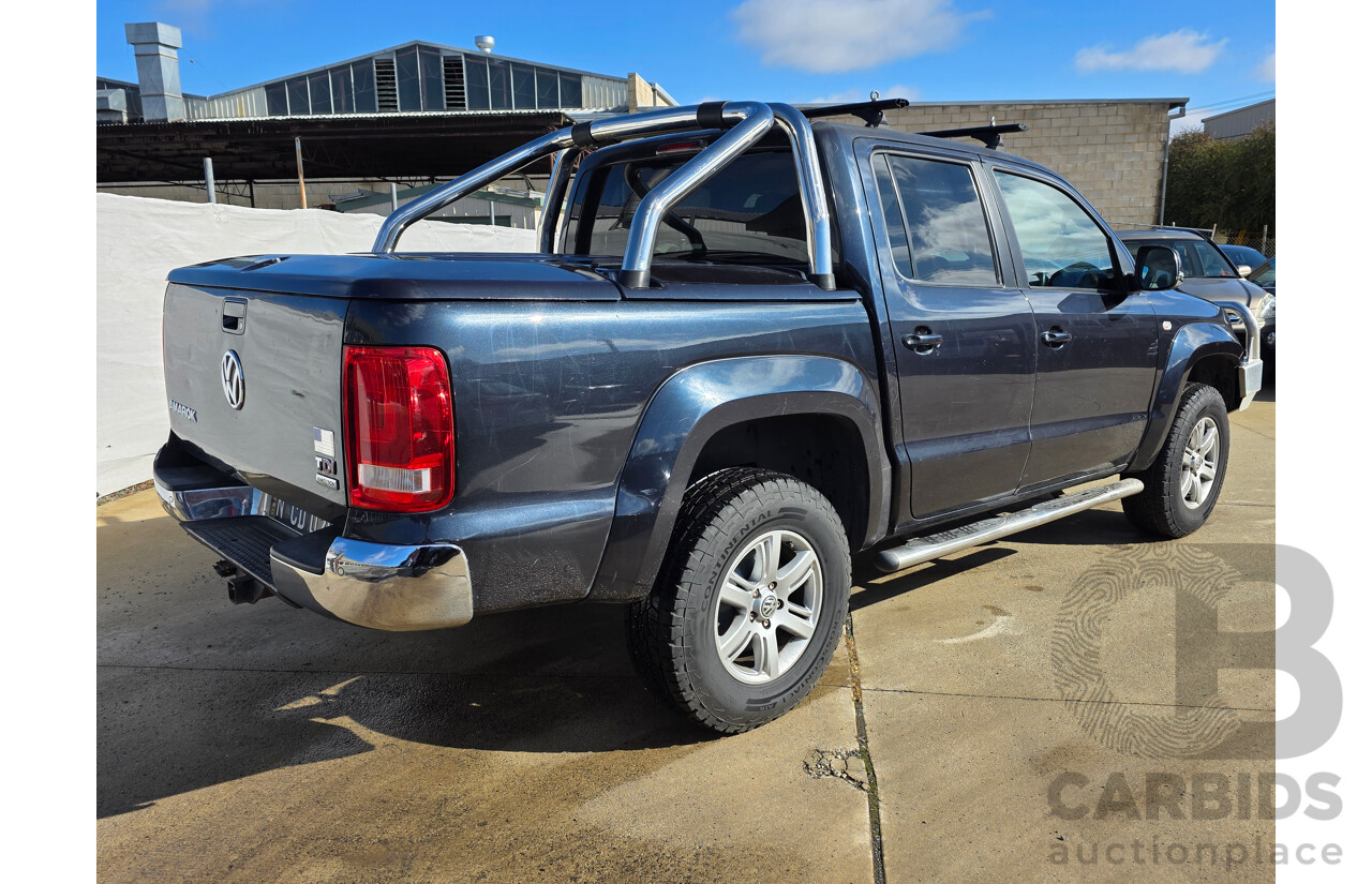 11/2012 Volkswagen Amarok Tdi420 Highline (4x4) 2H MY12.5 Dual Cab Utility Blue Turbo Diesel 2.0L