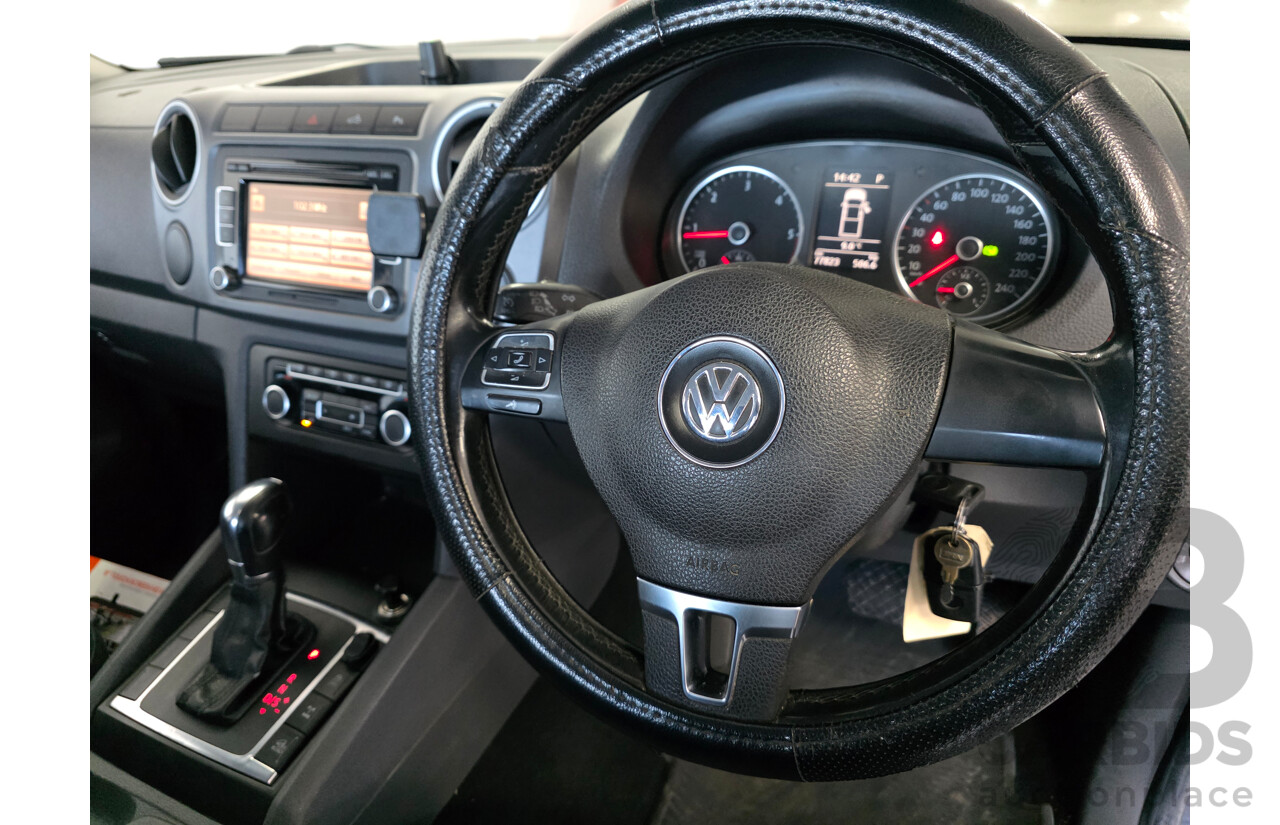 11/2012 Volkswagen Amarok Tdi420 Highline (4x4) 2H MY12.5 Dual Cab Utility Blue Turbo Diesel 2.0L