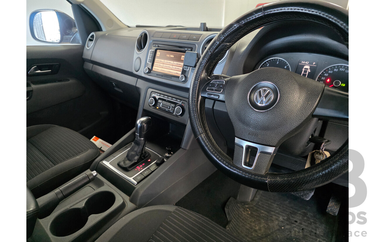 11/2012 Volkswagen Amarok Tdi420 Highline (4x4) 2H MY12.5 Dual Cab Utility Blue Turbo Diesel 2.0L