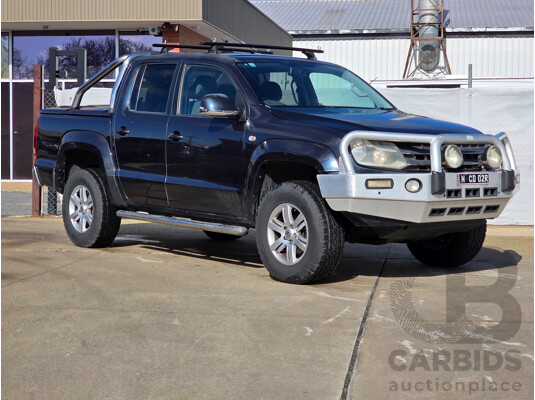 11/2012 Volkswagen Amarok Tdi420 Highline (4x4) 2H MY12.5 Dual Cab Utility Blue Turbo Diesel 2.0L