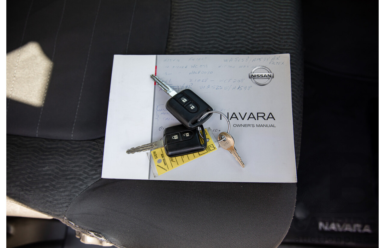 1/2012 Nissan Navara ST-X 550 (4x4) D40 Dual Cab Utility Brilliant Silver Metallic Turbo Diesel V6 3.0L
