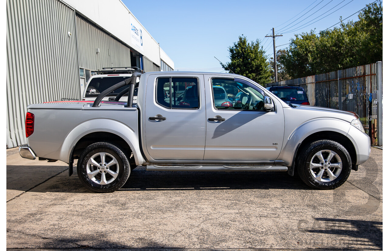 1/2012 Nissan Navara ST-X 550 (4x4) D40 Dual Cab Utility Brilliant Silver Metallic Turbo Diesel V6 3.0L