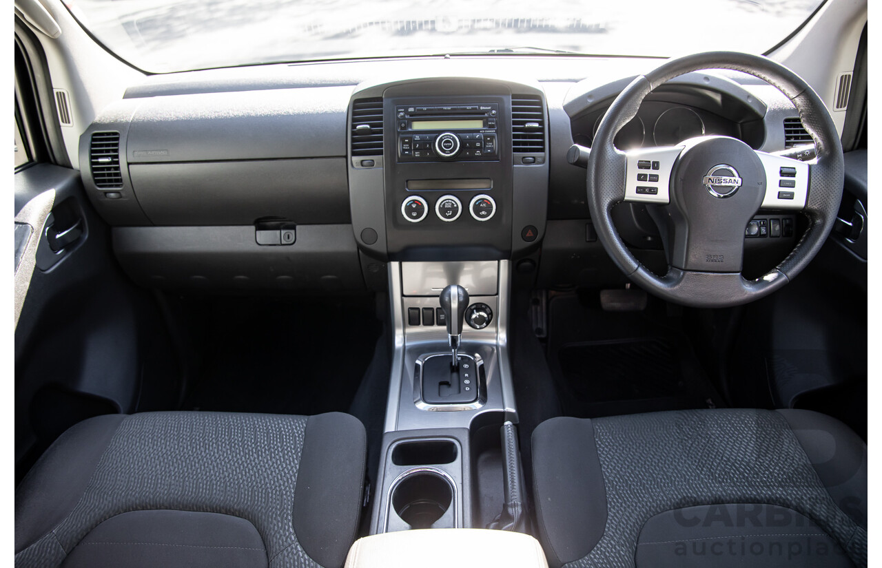 1/2012 Nissan Navara ST-X 550 (4x4) D40 Dual Cab Utility Brilliant Silver Metallic Turbo Diesel V6 3.0L