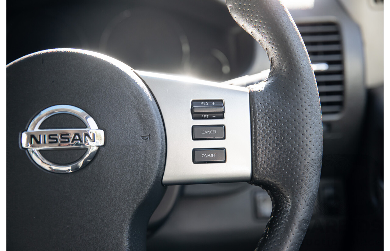 1/2012 Nissan Navara ST-X 550 (4x4) D40 Dual Cab Utility Brilliant Silver Metallic Turbo Diesel V6 3.0L