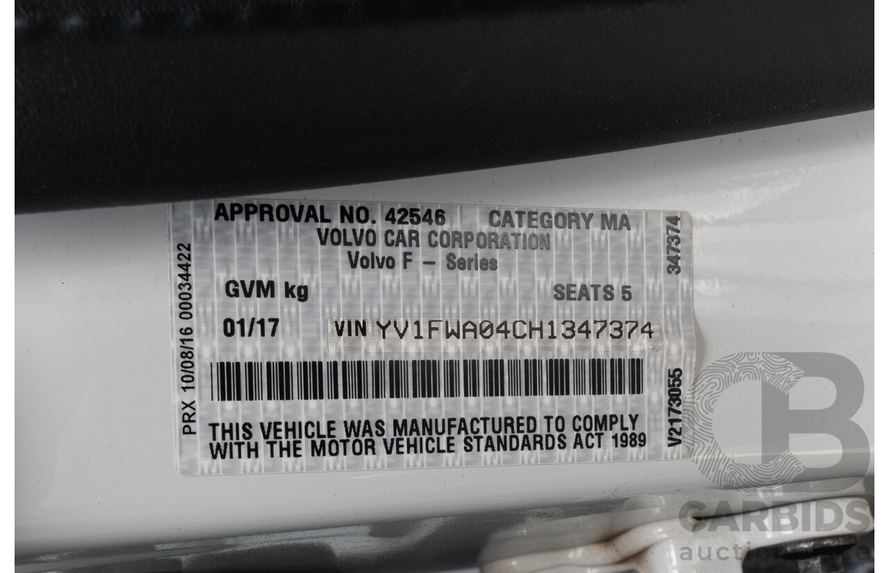 1/2017 Volvo V60 Polestar F (AWD) MY17 4d Wagon Ice White Turbocharged and Supercharged 2.0L