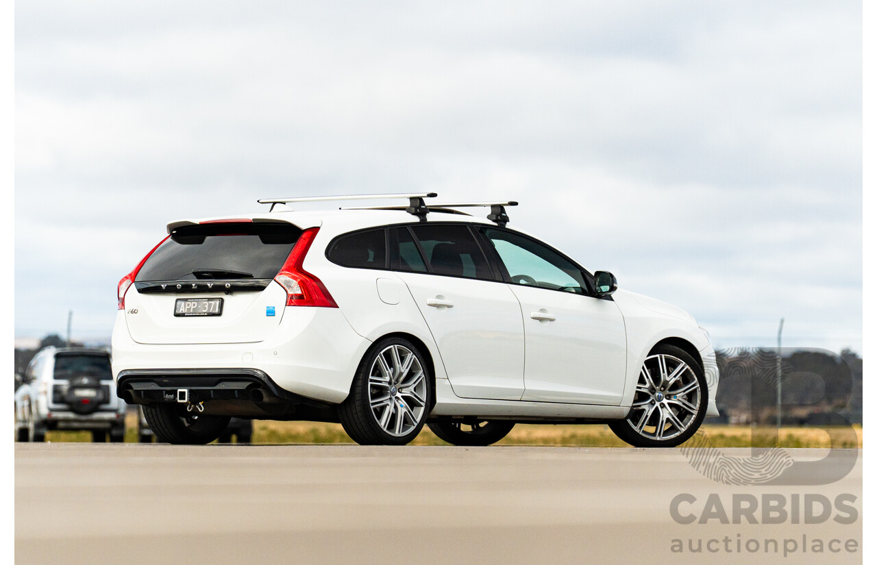 1/2017 Volvo V60 Polestar F (AWD) MY17 4d Wagon Ice White Turbocharged and Supercharged 2.0L