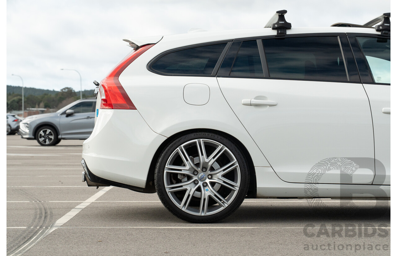 1/2017 Volvo V60 Polestar F (AWD) MY17 4d Wagon Ice White Turbocharged and Supercharged 2.0L