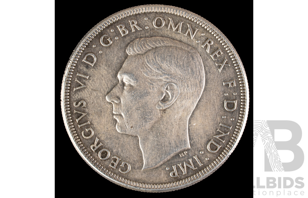 Australian 1937 KGVI Silver Crown .925