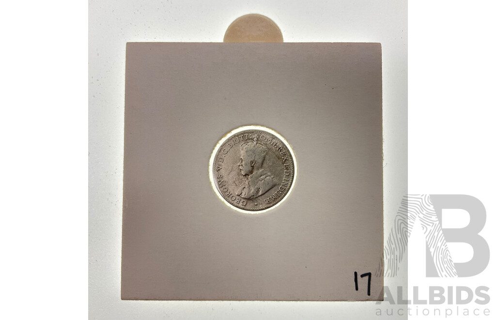 Australian 1923 KGV Silver Threepence .925