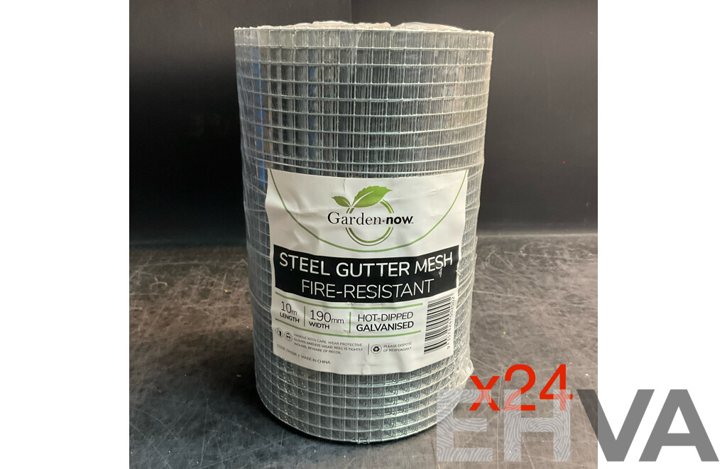Garden.now Steel Gutter Mesh Fire-Resistant - Lot of 24