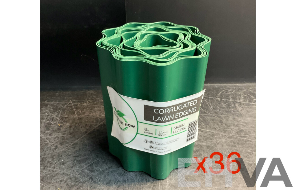 Garden.now Corrugated Lawn Edging - Lot of 36