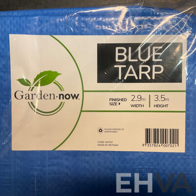 Garden.now Blue Tarp 2.9m X 3.5m - Lot of 20