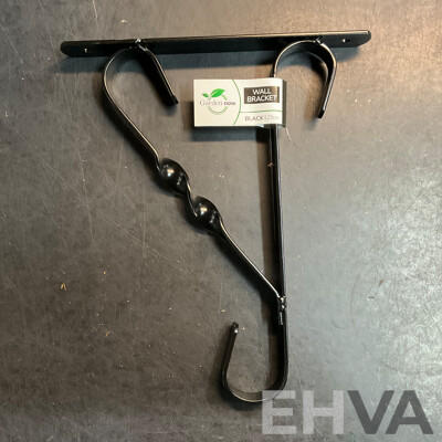Garden.now Wall Bracket Black 25cm - Lot of 72 - RRP $576.00