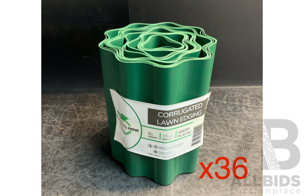 Garden.now Corrugated Lawn Edging - Lot of 36