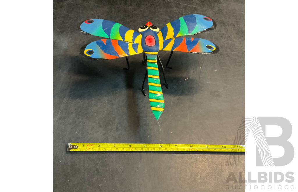 Metal Decorative Indoor Outdoor Hanging Wall Art - Gecko Lizard, Butterfly, Dragonfly, Frog - Lot of 45