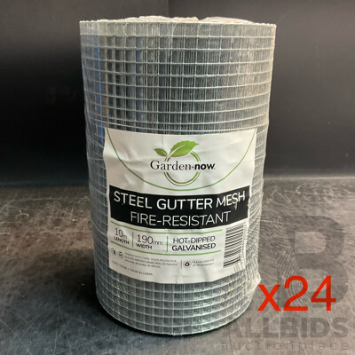 Garden.now Steel Gutter Mesh Fire-Resistant - Lot of 24