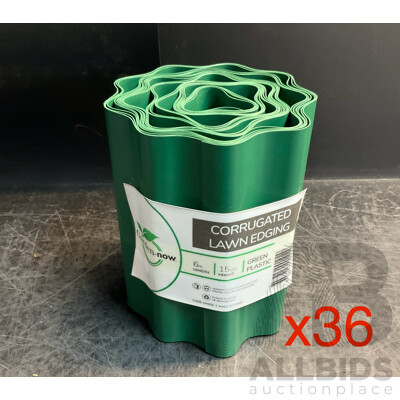 Garden.now Corrugated Lawn Edging - Lot of 36