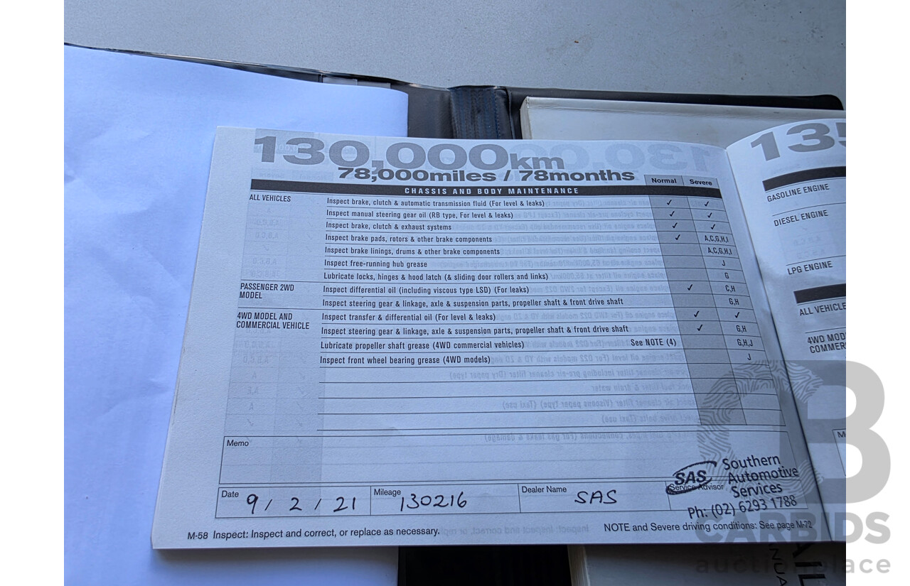 2/2005 Nissan X-Trail Ti-L (sunroof) (4x4) T30 4d Wagon Silver2.5L