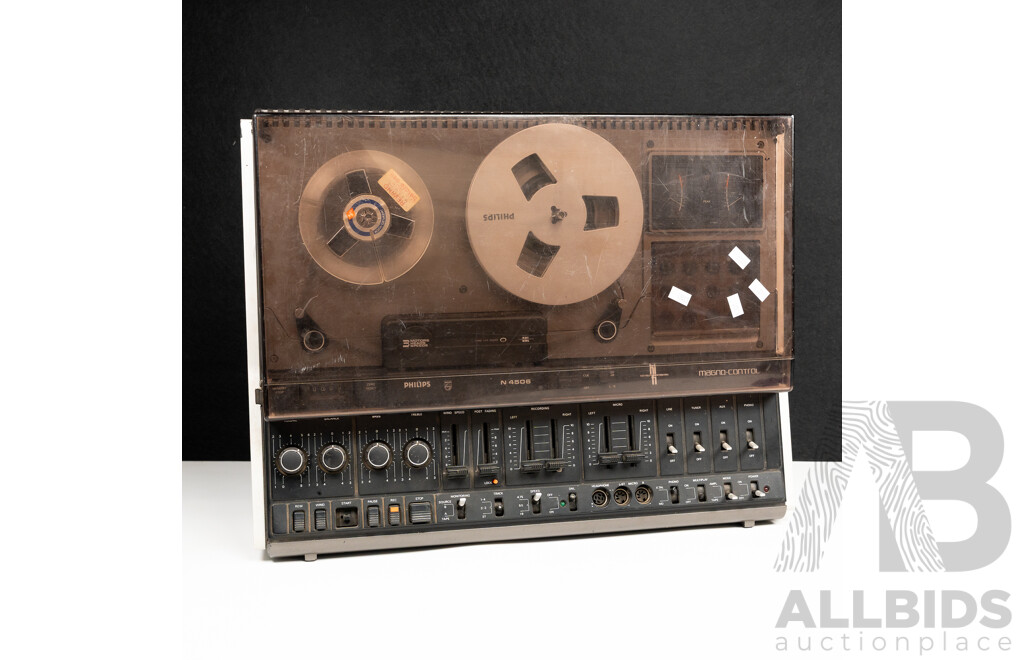 Retro Phillips N4506 Magno Control Reel to Reel Recorder Tape Deck