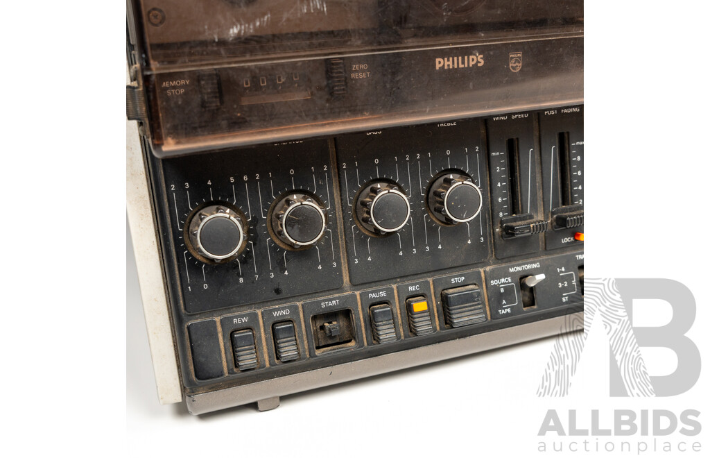 Retro Phillips N4506 Magno Control Reel to Reel Recorder Tape Deck