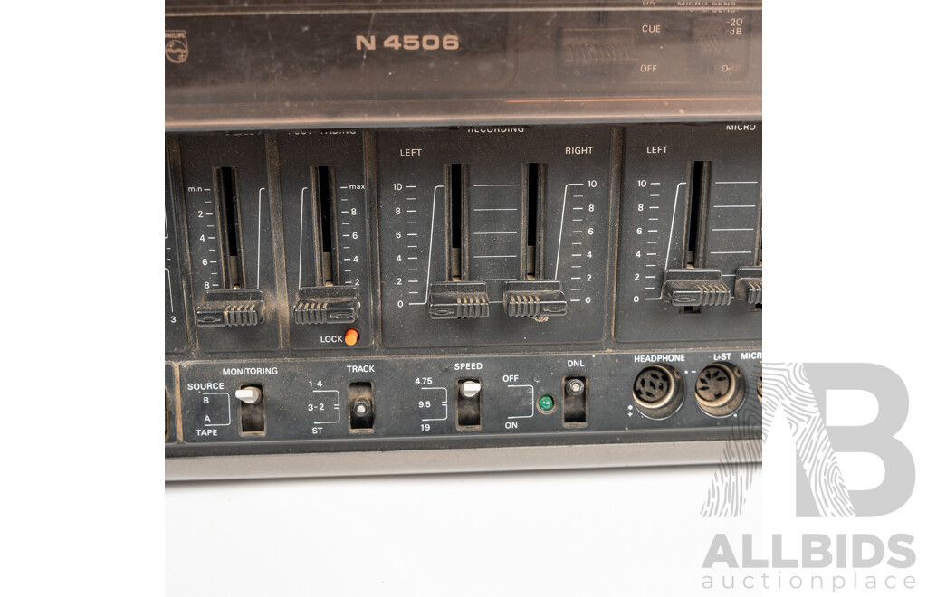 Retro Phillips N4506 Magno Control Reel to Reel Recorder Tape Deck