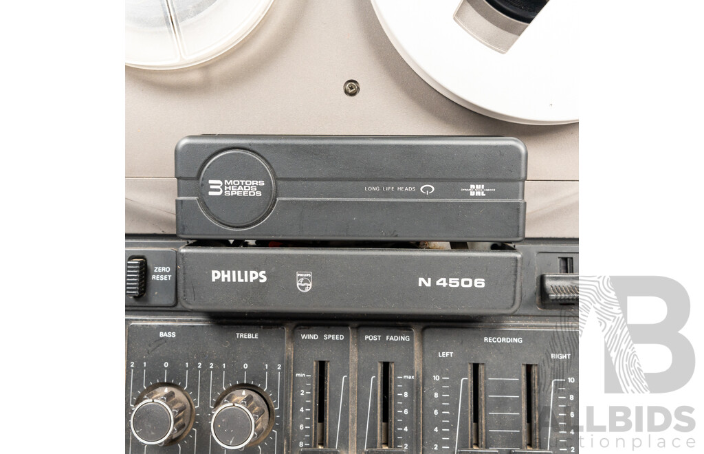 Retro Phillips N4506 Magno Control Reel to Reel Recorder Tape Deck