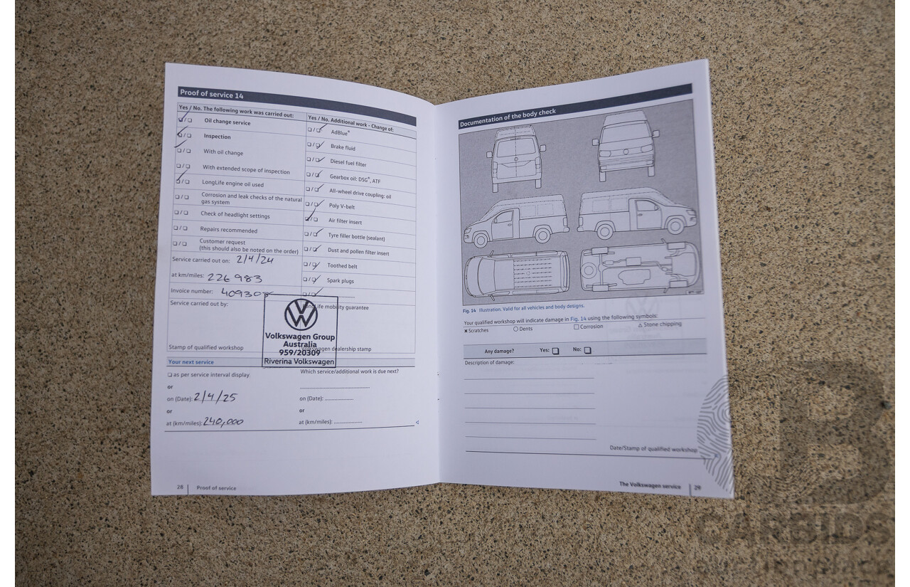 06/2019 Volkswagen Transporter TDI 400 SWB LOW FWD T6 MY19 Van White Turbo Diesel 2.0L