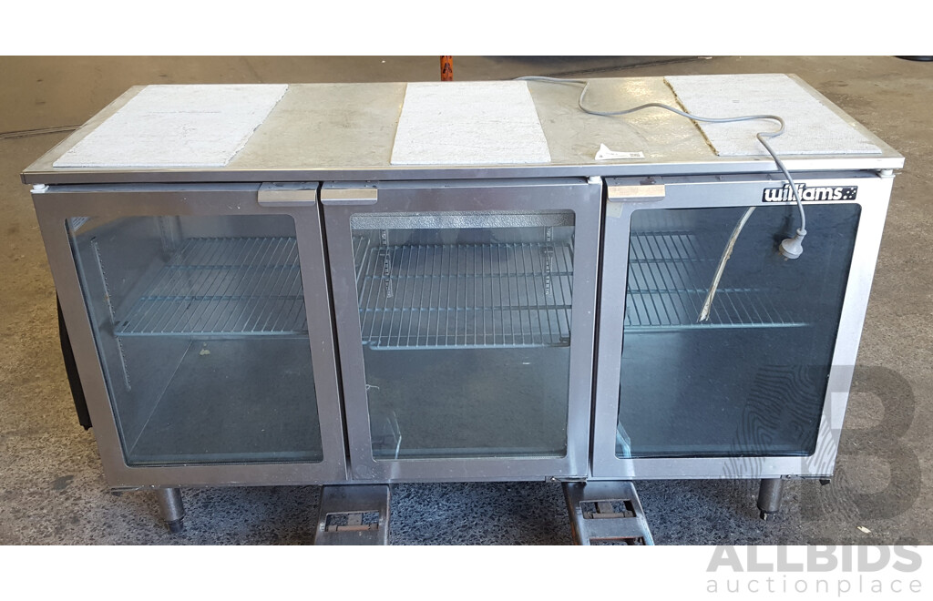 Williams Stainless Steel Three Door Under Bench Fridge