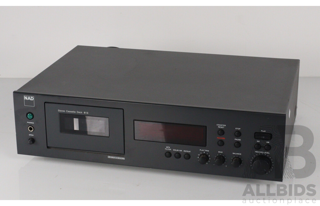 NAD Stereo Cassette Deck Player 613