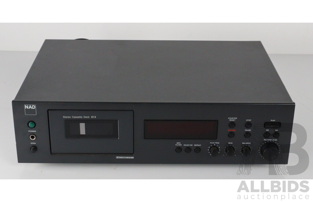 NAD Stereo Cassette Deck Player 613
