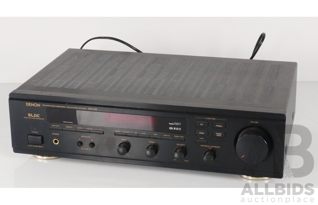 Denon AM- FM Stereo Receiver DRA 455