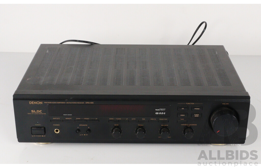 Denon AM- FM Stereo Receiver DRA 455