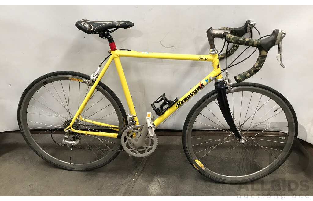 Kenevans Jackson Single Speed Kids' Racer Bike with Pair of Extra Tyres