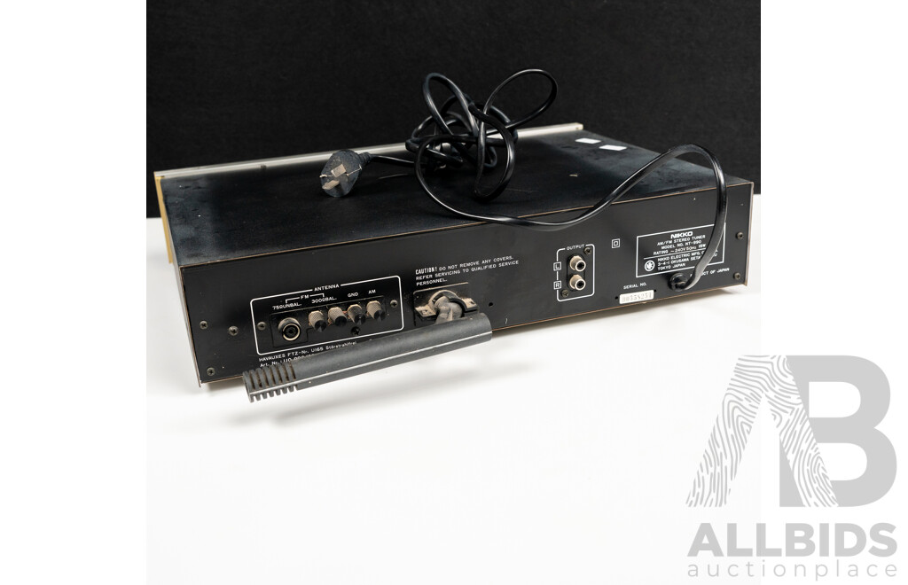 Nikko AM FM Stereo Tuner NT 990 with Quartz Lock Digital Synthesizer