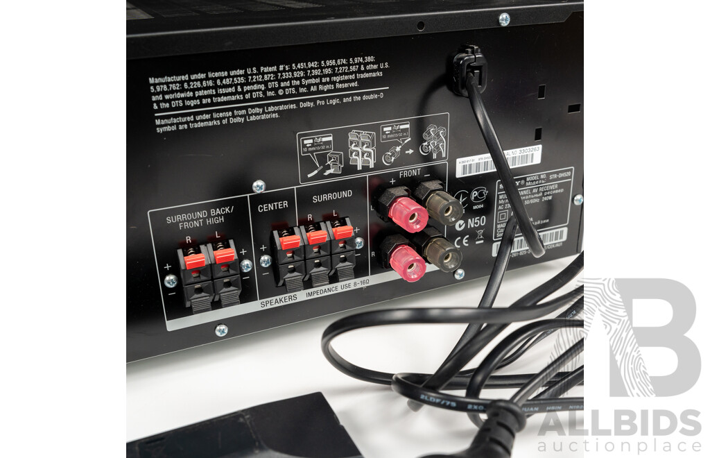 Sony Multi Channel AV Receiver STR DH 520