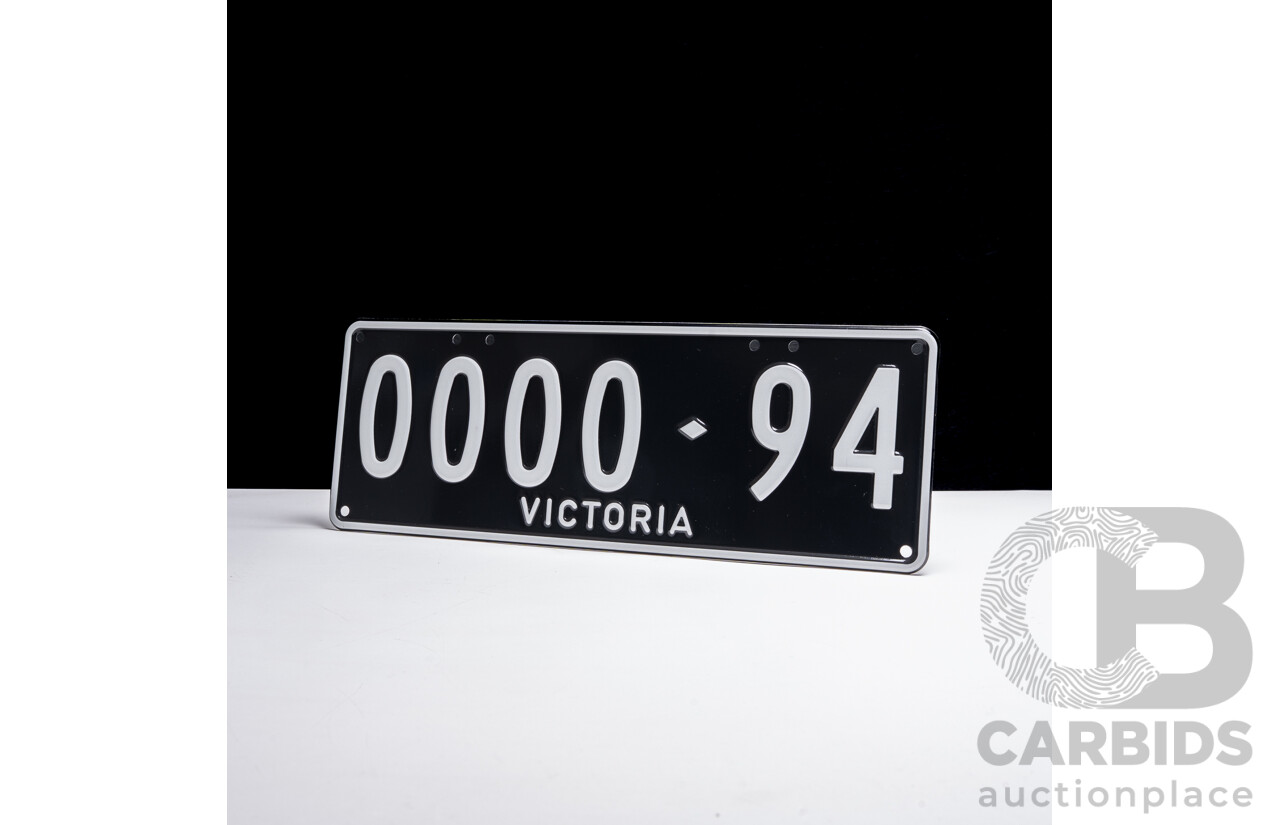 Victorian VIC Custom 6 - Digit Number Plate - 0000.94