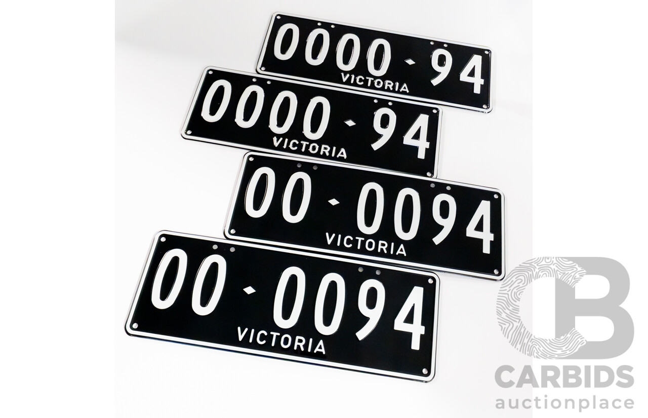 Victorian VIC Custom 6 - Digit Number Plate - 0000.94