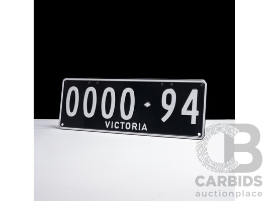 Victorian VIC Custom 6 - Digit Number Plate - 0000.94