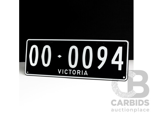 Victorian VIC Custom 6 - Character Alpha/Numeric Number Plate - OO.0094