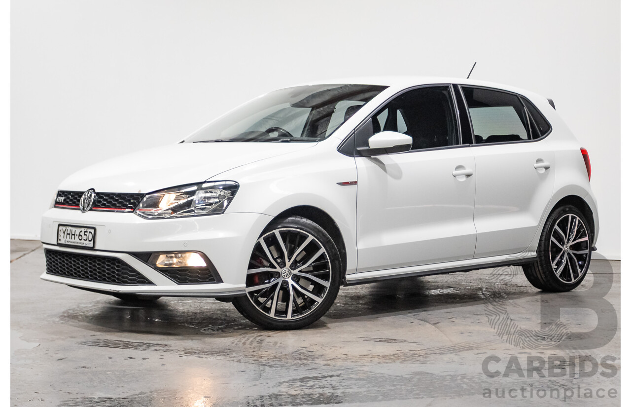 04/2017 Volkswagen Polo GTi FWD 6R MY17 5D Hatchback White 1.8L